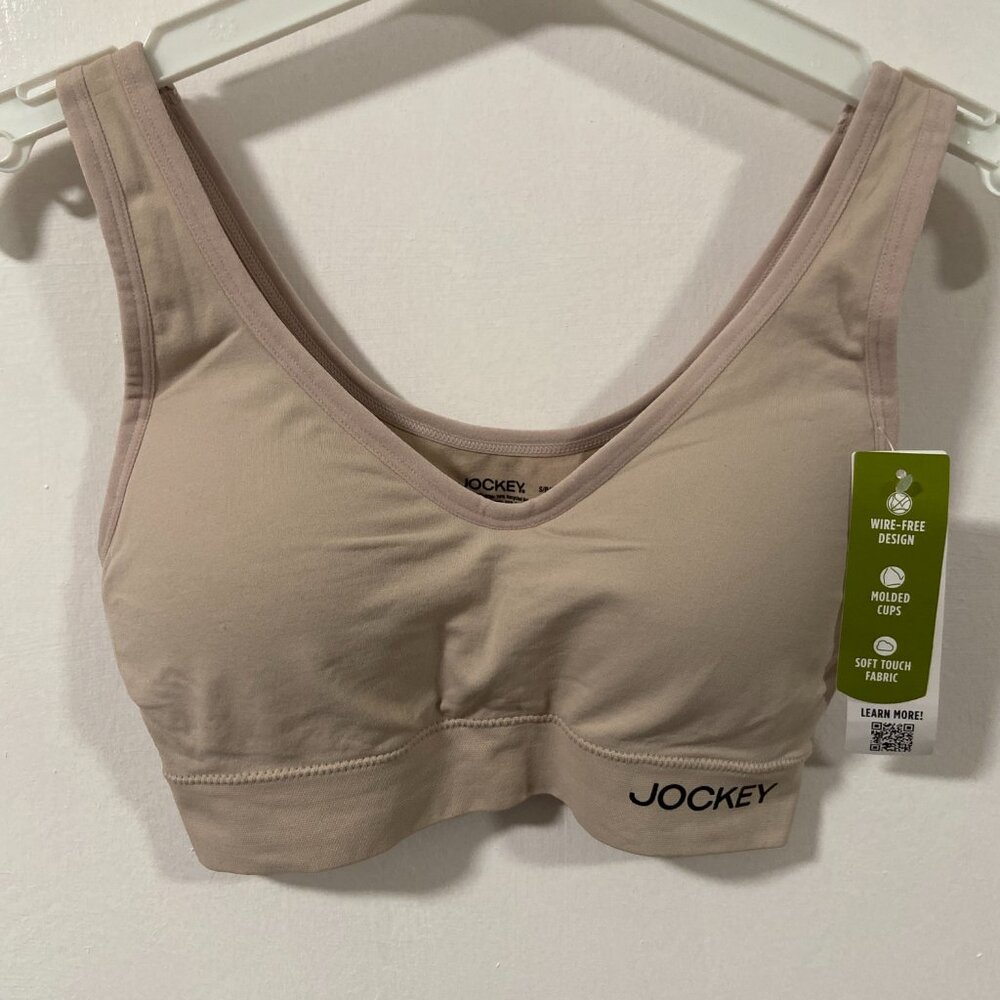 Jockey Light Pink Molded Cup Wireless Bralette Bra Size S
